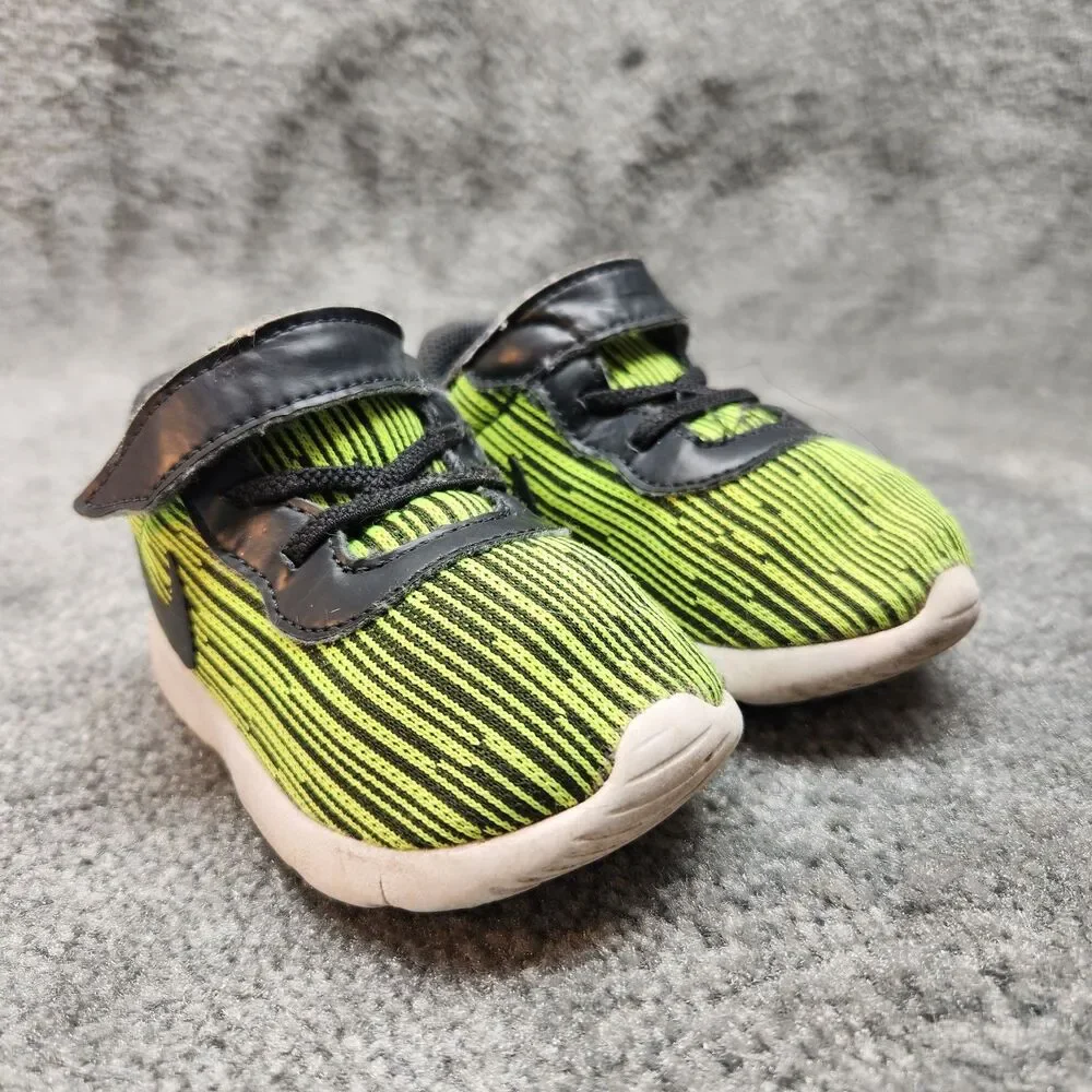 Nike Tanjun SE Baby Toddler Shoes Size 6C Green Running Walking Sneakers Comfort